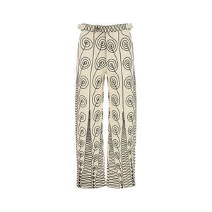 Bode Men Embroidered Wool Quillwork Pant